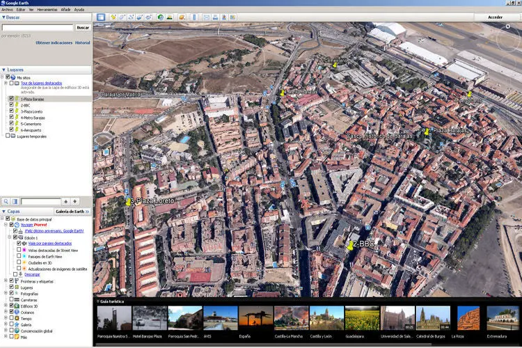 GPS Audioguide für Touristenbusse und Touristenzüge - Google Earth zur Erstellung der Route für den GPS Audioguide