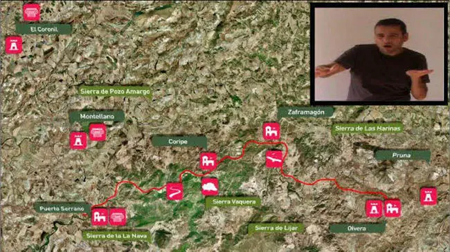 Videoguide für Gehörlose über die Vïa Verde de la Sierra 